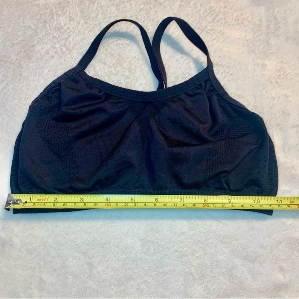 Champion Sports Bra XS/S Extra Small /Small Black Racerback Spandex Workout Bra